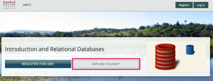 This additional "Explore The Course" button allows you to check out the course as if you're a user.