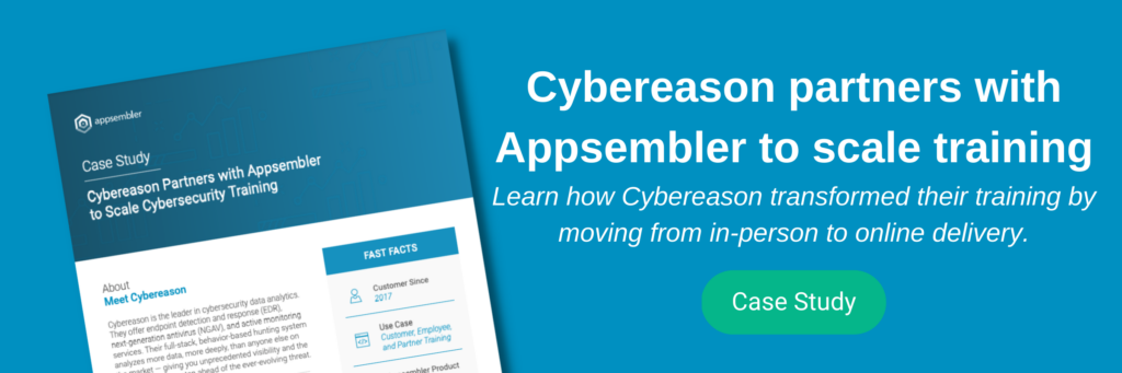 Cybereason partners with Appsembler to scale cybersecurity training CTA
