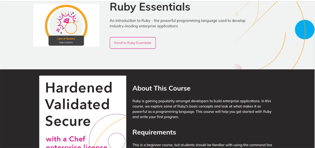 Chef Software's online course for learning Ruby