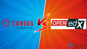 Canvas logo and Open edX Logo with a versus symbol inbetween.
