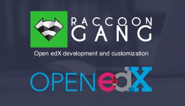 A picture showing RaccoonGang and Open edX logos