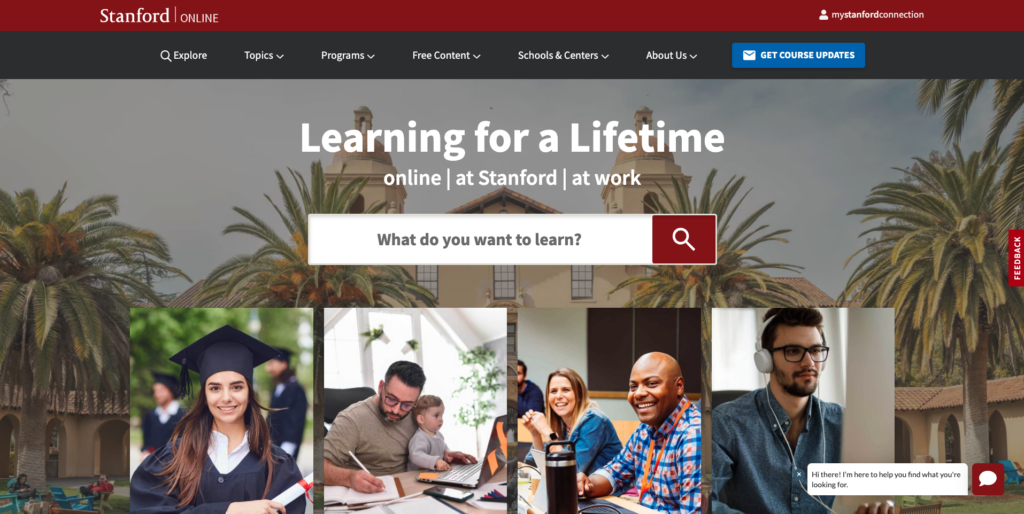 Stanford Online Site